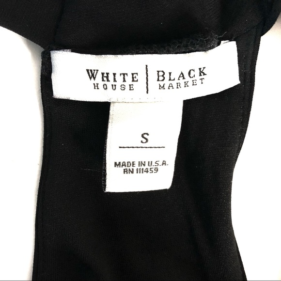 White House Black Market Black Halter Dress - Picture 3 of 8